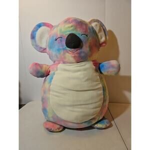 Hug Mees Squishmallow Rainbow Multicolor Tye Dye Koala Bear